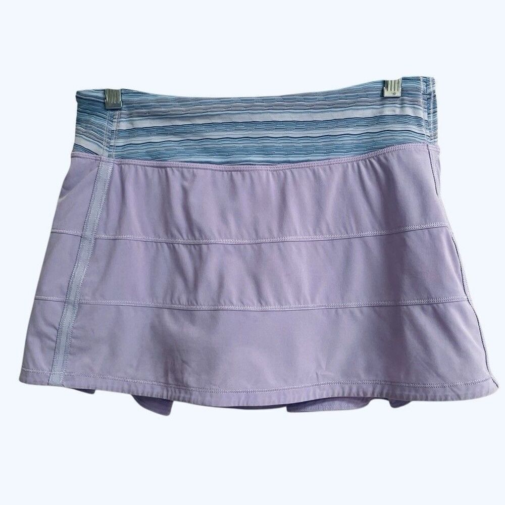 Lululemon Pace Rival Skirt Lilac Wave‎ Twist Size 6 Tall 4-Way Stretch Skort